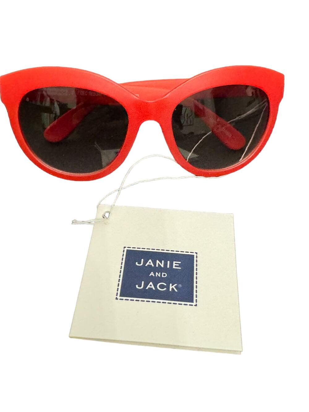 New Janie and Jack Red Cat Eye Sunglasses Size 0-2 Years